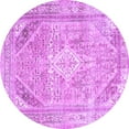 thumbnail image 1 of Ahgly Company Indoor Round Persian Purple Traditional Area Rugs, 3' Round, 1 of 4