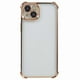 thumbnail image 3 of T6H For iPhone 15 Plus Clear Case Electroplating Love Heart TPU n5b Back Phone Cover - Dark Purple, 3 of 5