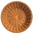 thumbnail image 1 of Imitation Rattan Round Fruit Baskets Imitation Natural Look Food Storage Basket for Bread Candy Fruit Vegetable Coffee 33x9, 1 of 6