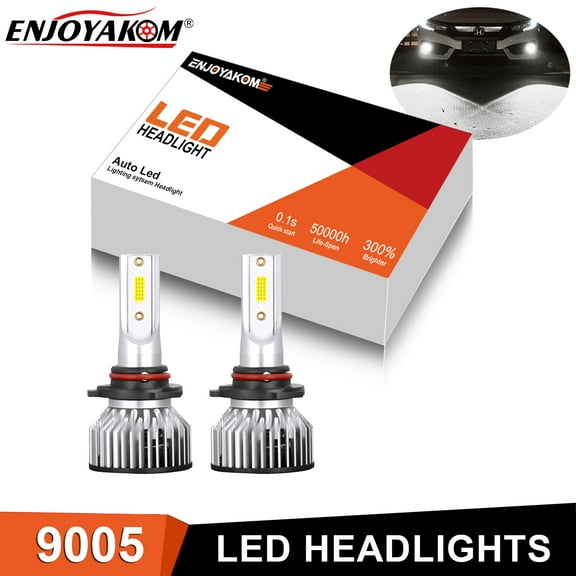 2pcs LED Headlight Bulbs 9005 High Beam For Toyota Corolla 1993-2013 Super Bright 6000K White