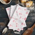 thumbnail image 6 of Pink Mushroom Kitchen Towels Set of 3, Water Absorbent Dish Towel, Vintage Botanical Autumn Farmhouse Decorative Hand Towels - Quick Drying Cloth for Cooking Baking, 18x28 Inch, 6 of 8