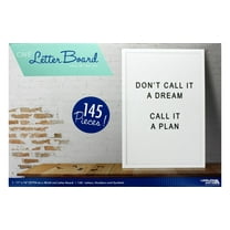 Leisure Arts Caf� Letter Board 11X16 White, Letter Board Sign, Felt Board, Felt Letters Only, Message Board, Sign Letterboard, Changeable Boards