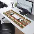 thumbnail image 2 of Long Mouse Pads for Desk,Colorful Christmas Striped Pattern Desk Mats on Top Of Desks, Desk Mouse Pad Extra Large with 3mm Non-Slip Base and Stitched Edge for Gaming,Office,Work,Home 31.5x11.8in, 2 of 5
