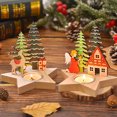 thumbnail image 5 of Christmas Wooden Candlestick Desktop Ornaments Holiday Decorations Christmas Holiday Supplies Candle Holder Light up Tall Candle Holder Candle Holders Centerpiece Candle Stands Stick Candle Holders, 5 of 6