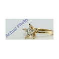 thumbnail image 5 of 18k Yellow Gold Kite Cut Invisible Setting Multi Stone Star Shaped Diamond Solitaire Engagement Ring (0.39 Ct, G Color, VS Clarity), 5 of 5