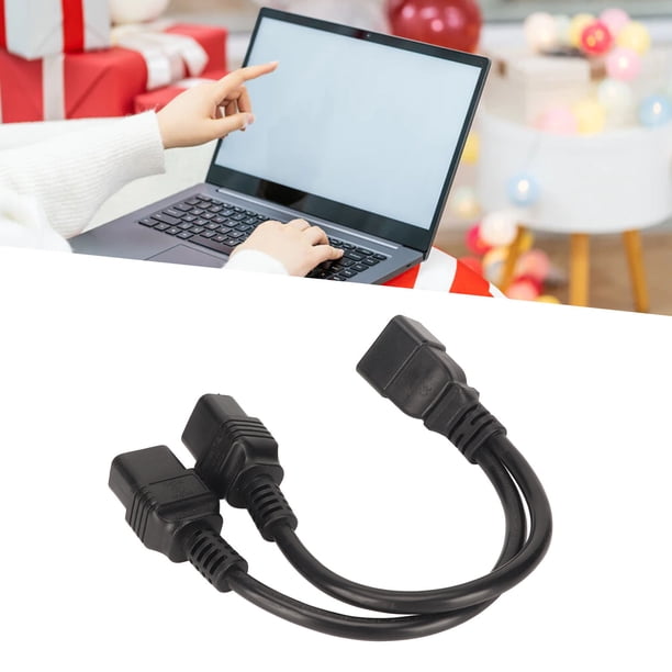 Dual IEC320 C19 Al Cable IEC320 C20, Cable de Alimentacia de Y de Diseño Reforzado Con Macho A Masculino Para Cámara
