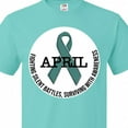thumbnail image 3 of Inktastic Sexual Assault and Violence Awareness Month April- Silent Fight T-Shirt, 3 of 4