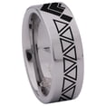 thumbnail image 3 of Triangle Tungsten Carbide Ring, 3 of 9