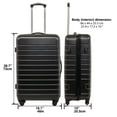 Jetstream 2pc Hardside Rolling Spinner Upright Set, Checked and Carry