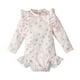thumbnail image 2 of Traje de baño de una pieza para mujer, conjuntos de bikini para mujer, niñas pequeñas, moda, lindo estampado floral, manga larga, frenillo, protección solar, traje de baño para surf en la playa, traje, 2 of 9