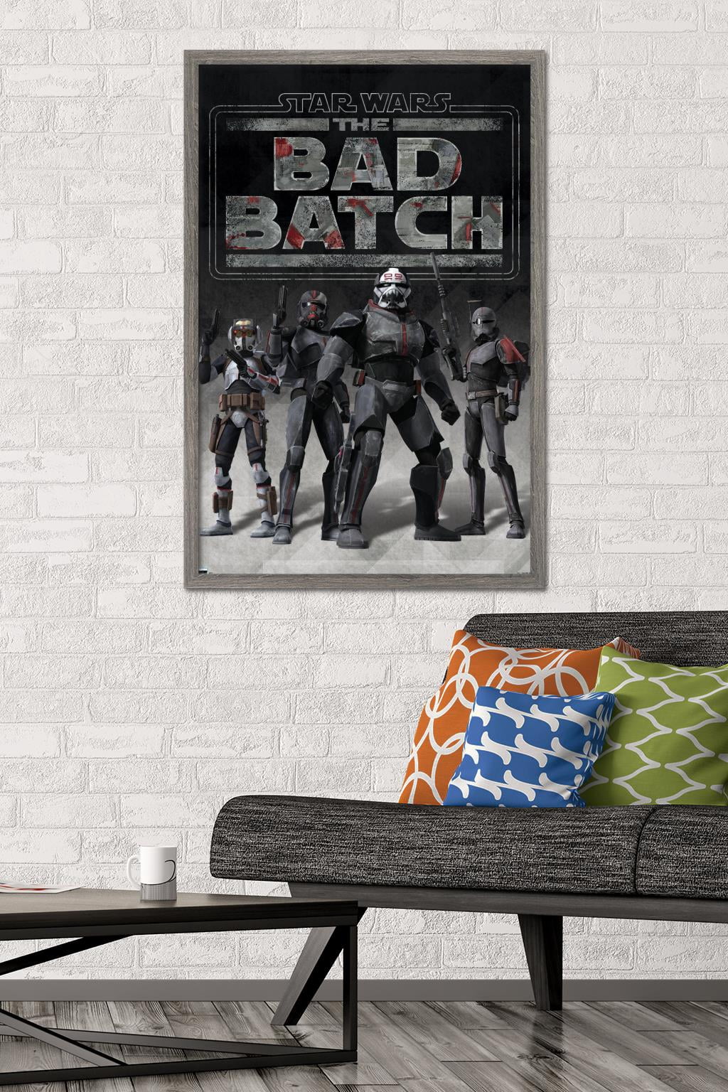 Star Wars: The Bad Batch - Clone Force 99 Wall Poster, 22.375" x 34", Framed