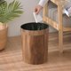 thumbnail image 2 of Bote de basura Ciao Stilista, plástico granulado de madera, 13 litros, 2 unidades, color marrón, 2 of 7