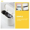 thumbnail image 4 of USHOBE Daily Use Trash Bucket Desktop Trash Can White PP Reusable 1Pcs, 4 of 8