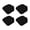 Black, variant on 1PC Chair Seat Covers, Dining Room Chair Seat Covers, Stretch Solid Chair Covers Protectors for Dining Room Kitchen Chairs, Removable Washable Covers,11.8-17.7 Inch