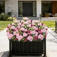 thumbnail image 4 of Outdoor Simulation Flower Ground Arrangement Begonia Flower Bouquet Artificial Fake Flower Patio Potted Plants Simulation Flower Decoration, 4 of 6