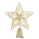 thumbnail image 2 of Lámpara de estrella para el topper del árbol de Navidad | Decoración luminosa de estrella metálica de cinco puntas | Luces LED | Efecto Visual 3D | Oro | 25cm x 20cm | Alimentado por pilas, 2 of 7