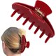 thumbnail image 1 of wonima44 Acetate Hair Claw Clip for Women - Large Red Claw Clips & Jaw Clips for Fine and Thick Hair with Non-Slip Teeth, Hair Accessories for Updo, 1 of 1