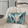 thumbnail image 2 of LNWH Rectangle Pillow Cover, Vintage Leaf Texture Art Pattern Cushion Covers Pillowcase for Couch Bedroom Sofa, 14"x20", 2 of 8