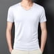 thumbnail image 1 of pstuiky Mangas cortas para hombre, Camisa/camiseta informal de verano para hombre, con cuello redondo y botones lisos, para uso diario y al aire libre camisetas de hombre l, 1 of 6