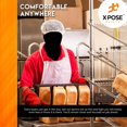 thumbnail image 3 of 1000 White Plastic Disposable Aprons For Cooking, Painting and More - Individually Packaged - Durable 1 mil Waterproof Polyethylene - 24" x 48" - by Xpose Safety, 3 of 5