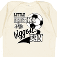 thumbnail image 4 of Inktastic Little Brother and Biggest Fan Soccer Player Boys Long Sleeve Baby Bodysuit, 4 of 5