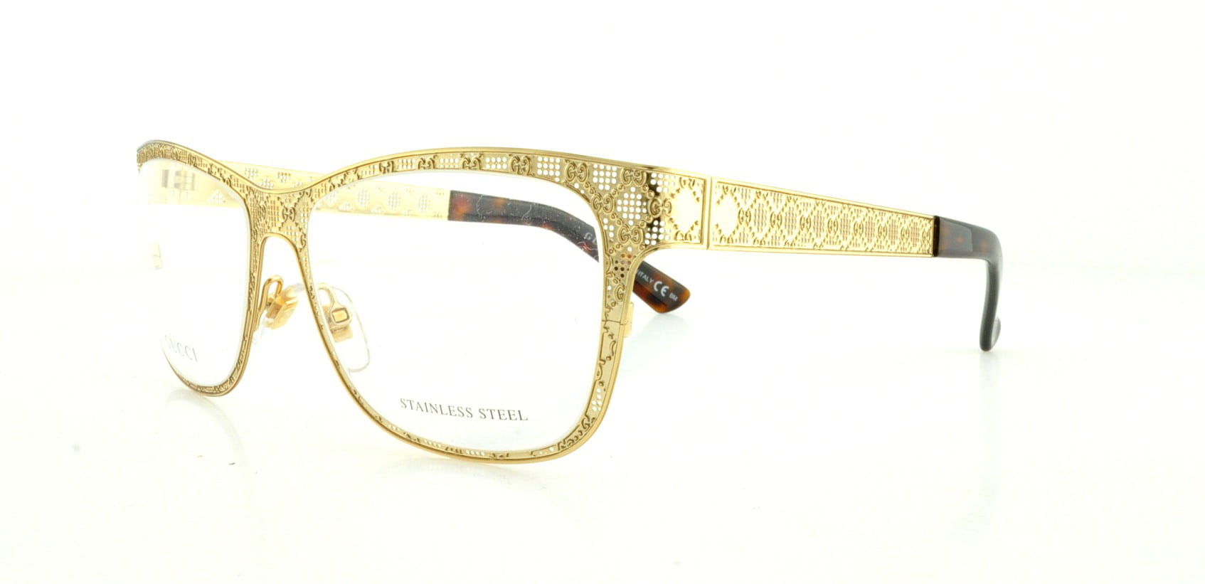gold gucci eyeglasses