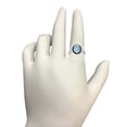 thumbnail image 2 of AoneJewelry 2.00 Ct. Aquamarine Black Diamond Ring In 10K Rose, White & Yellow Gold, 2 of 4