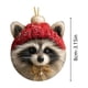 thumbnail image 3 of Adornos Navideños Acrílicos de Animales | Adornos Colgantes Planos de 2 Mm de Grosor con Cordón Dorado | Decoración Compacta y Duradera para Árbol de Navidad de 8 Cm | Multiusos para El Hogar, La Ofi, 3 of 5