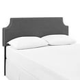 thumbnail image 4 of Modern Contemporary Urban Design Bedroom Full Size Headboard, Grey Gray, Fabric, 4 of 4