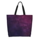 thumbnail image 1 of Balery Black Dark Blue Purple Bolsa Tote Estilo Estético con Cremalleras, Bolsa de Hombro, Bolsa de Compras Grande y Plegable, 1 of 8