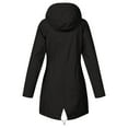 thumbnail image 2 of Jacket Coats for Women Zpanxa Women Casual Solid Jacket, Warm Winter Coat Thicken Hooded Jacket, Outdoor Plus Size Warm Snow Windproof Outerwear Coat Black S, 2 of 3