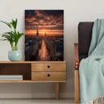 thumbnail image 5 of Tudor Architecture Cherry Blossom Canvas Print, Elegant Scenic Wall Decor for Living Room, Bedroom & Apartment, 5 of 8