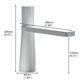 thumbnail image 3 of Grifo de baño de un solo orificio 360 ° grifo de encimera giratorio agua caliente y fría, 3 of 11