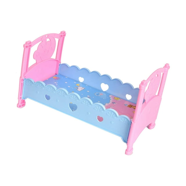 1/12 1/6 casa de muñecas en miniatura, modelo de cama, accesorios de decoración para muñecas, suministros de paisaje de juguete, juego de simulación Estilo C