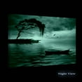 thumbnail image 2 of Startonight Canvas Wall Art Blue Landscape Tree, Boat and Sea Painting Large Framed 32" x 48", 2 of 6