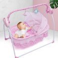 DNGZJAO Baby Cradle Auto Swing Rocker Cot Infant Sleeping Bed Swing
