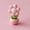 Pink, variant on Cute Flower Pot Mini Night Light, Warm Yellow LED Lamp, Battery Powered Decorative Desk Light for Bedroom, Home, 4 Colors Available