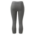 thumbnail image 3 of Baqcunre Fleece Lined Leggings Plus Thicken Outside Wear High Waisted Small Pants Warm Bottom Cotton Pants Womens Pants Thermal Leggings For Women Warm Leggings For Women Winter Dark Gray S-5XL, 3 of 8