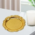 thumbnail image 2 of Bandeja para candelabro, bandeja para exhibición de joyas, plato de vela de granja, bandeja de servicio de Metal para Hotel, vacaciones, apartamento, 15cm Oro, 2 of 8