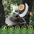 thumbnail image 5 of Electric Pruning Shears with 2.1m Telescopic Pole&4.5ah Battery&waist Bag,Cordless Electric Secateurs with Battery Level Display/Cutting Times for Fruit Trees Hedge Bush Orchard, 5 of 8