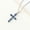 Silver Black, variant on Cross Pendant Colorful Zircon Delicate Chain Item