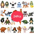 thumbnail image 2 of ¡24 Uds. Figuras italianas Brainrot Tung Tung Sahur muñeca Tralalero Tralala Bombardino Crocodilo Shimpanzini Bananini modelo juguete para regalo!, 2 of 7