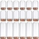 thumbnail image 1 of Vitrina de campana de cristal con base de madera, 12 unidades, 1,44/1,75/2,82 pulgadas, frascos decorativos pequeños, 1 of 5