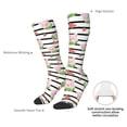 thumbnail image 4 of Hirioo Pig And Watermelon for Adult Stockings Breathable Sock Non-Pilling,Contrasting Color Design, 4 of 6