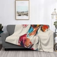 thumbnail image 2 of Fotbe Colorful Dachshund Art Manta de Franela con Estampado, Manta Ultrasuave para Cama, Sofá, Auto, Hipoalergénica y Antibolitas-80"x60", 2 of 6
