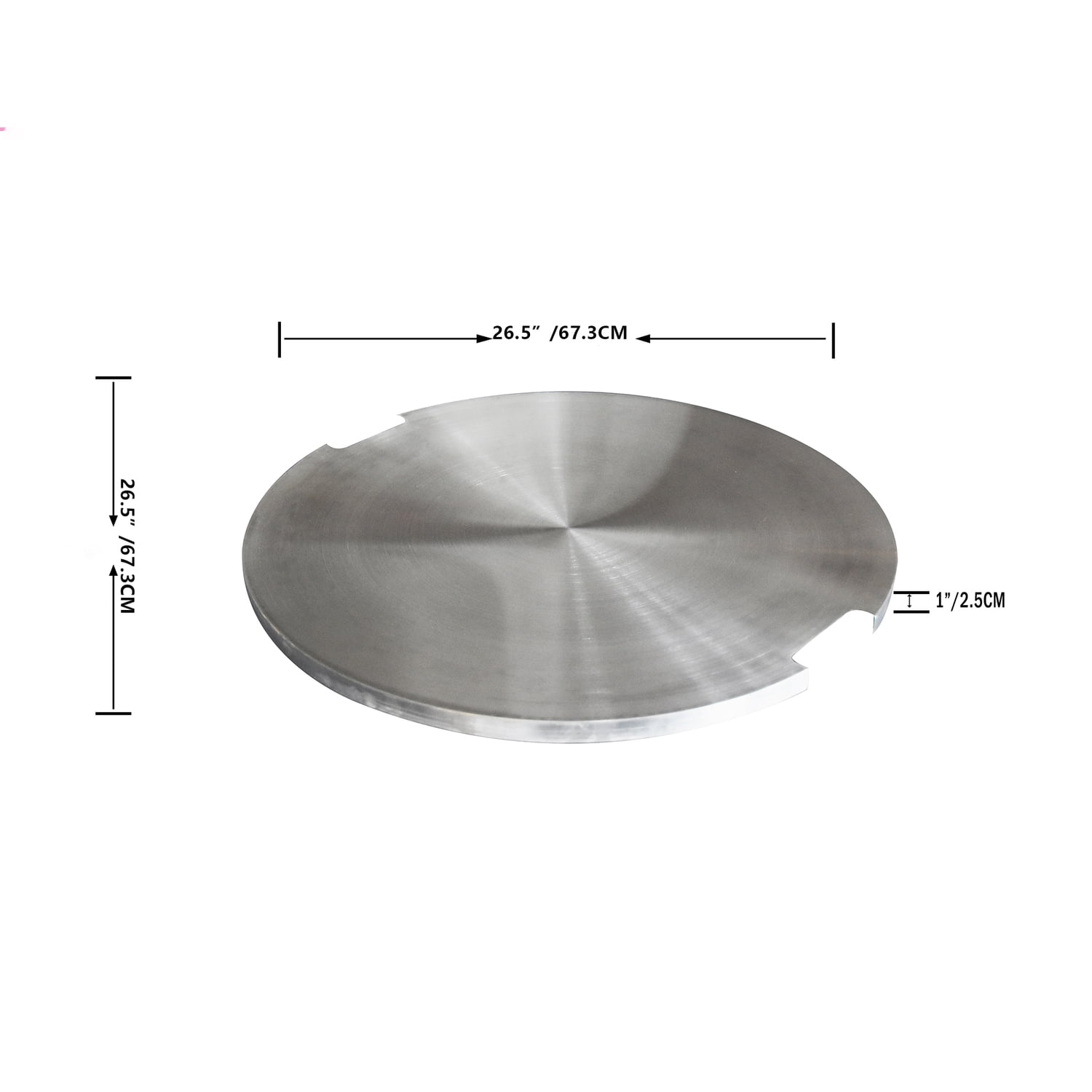 Elementi Stainless Steel Lid for Lunar Bowl and Fiery Rock Fire table