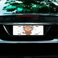 thumbnail image 7 of License Plate,Cartoon Cow with Pink Flowers Decorative Front,Personalized Stainless Steel License Plate Cover For Men Women,12.2" X 6.2", 7 of 7
