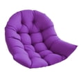 thumbnail image 1 of Cojín colgante para silla con forma de huevo, cojín colgante para silla con forma de cesta, lavable, suave y cómodo, almohadilla gruesa para oficina, Púrpura, 1 of 8