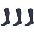 thumbnail image 1 of Classic Fine Ribbed Premium Over the Calf Combed Cotton Socks 3 pair pack, 1 of 2