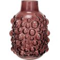 thumbnail image 4 of Vase Rond en Verre avec Points Surélevés, Violet, 4 of 8